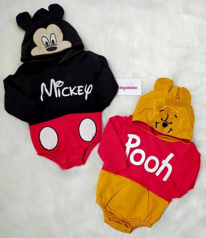 Mickey  Kapşonlu Zıbınlı Sweat
