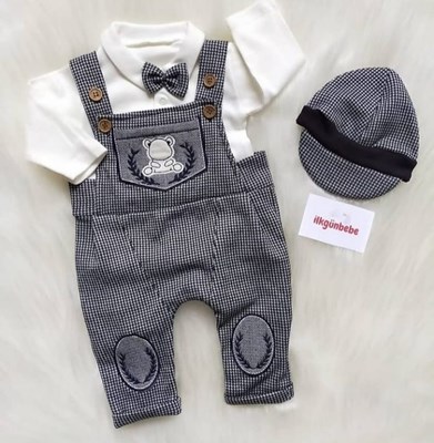 Kasketli Salopet Takım (bir beden büyük tercih edebilirsiniz)