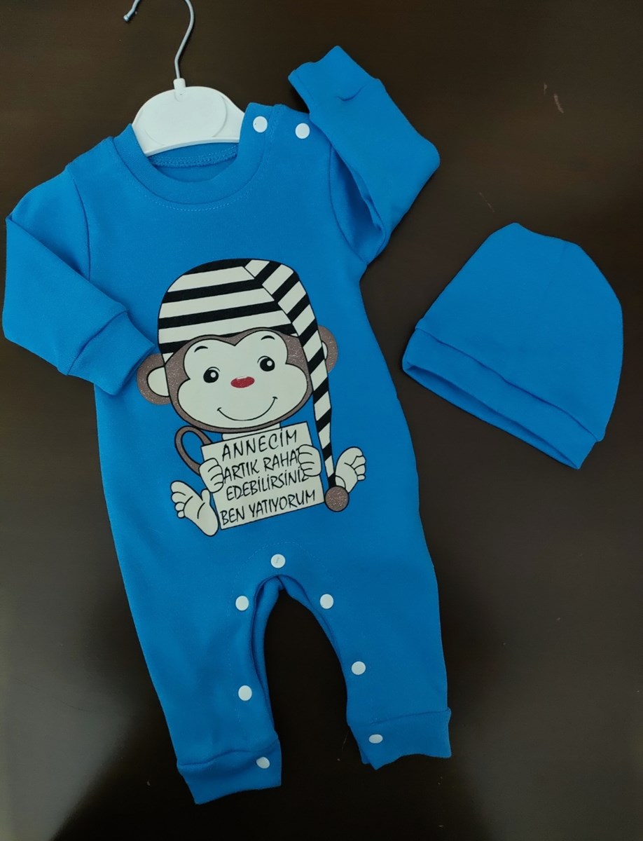 2 RENK SEÇENEĞİ İLE ANNECİM BEN YATIYORUM YAZILI TULUM