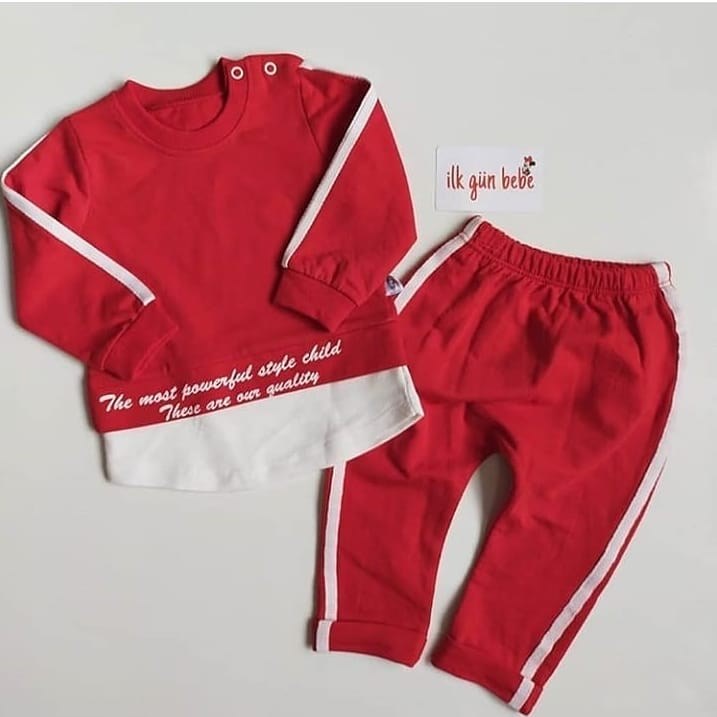 ARKASI YAZILI 2�Lİ SPOR TAKIM İlkgün Bebe Bebek giyim ve