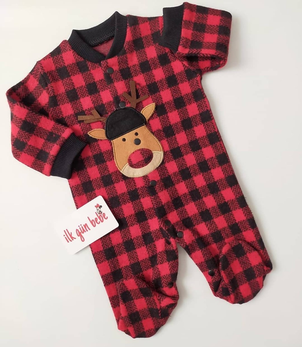 Geyikli Unisex Kışlık Tulum