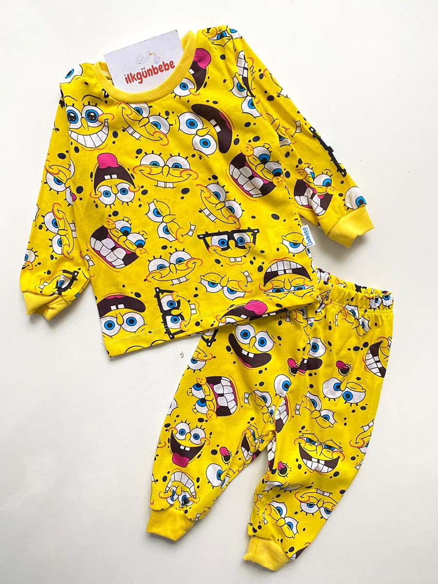 Sünger Bob Mevsimlik Unisex Pijama 