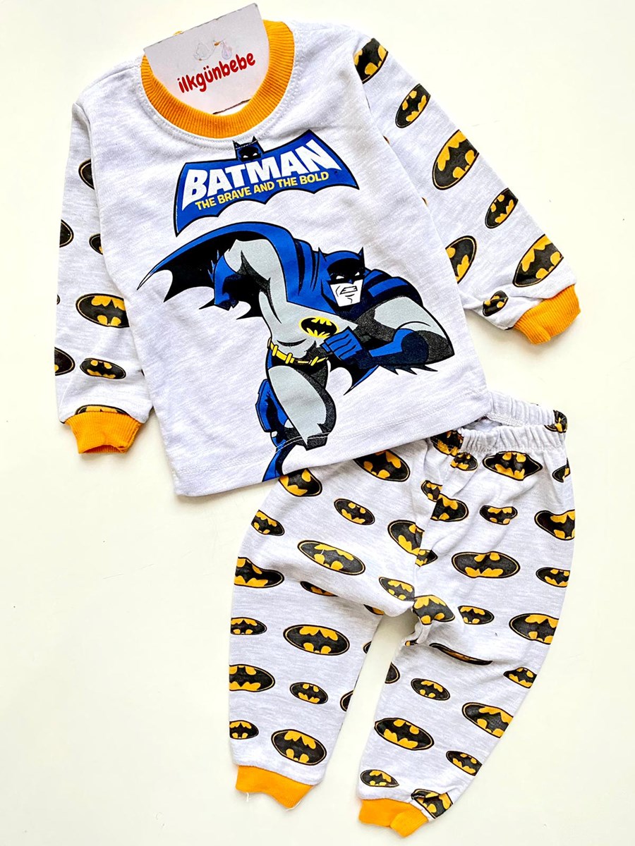 Batman Baskılı Mevsimlik Pijama Takımı 