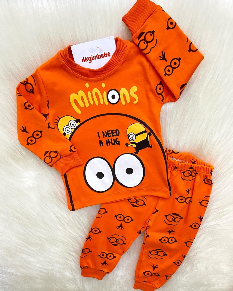 Minions Baskılı 2’li mevsimlik pijama takımı 