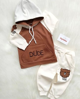 Dude Kapşonlu 2’li Takım