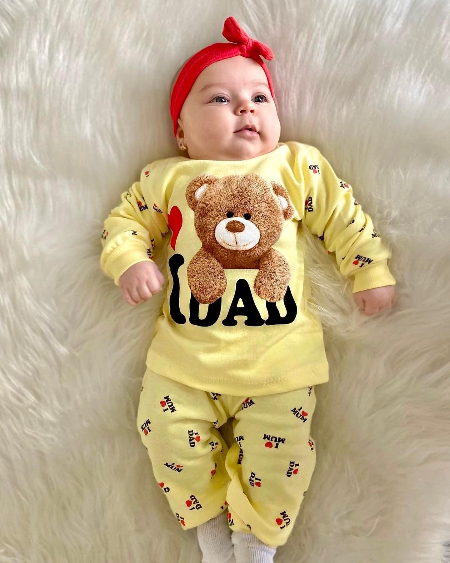 I Love Dad Bear Pijama Takımı