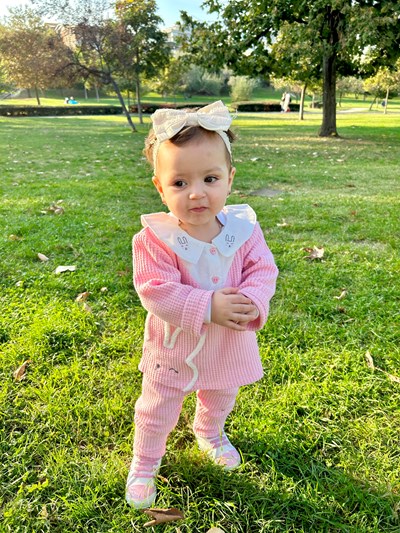 Tavşan Desenli Petek Dolulu Yaka Detaylı 2’li Takım