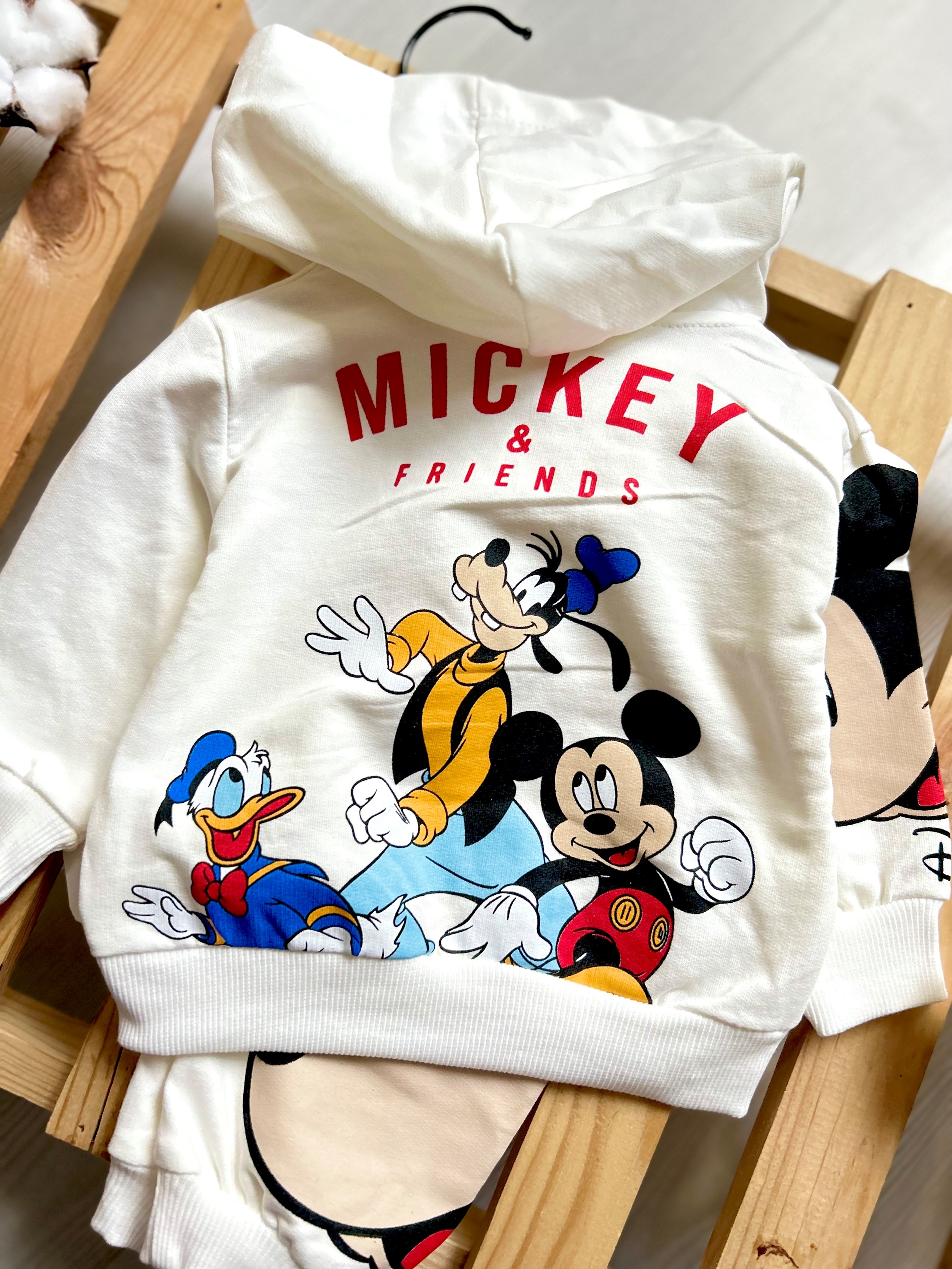 Mickey Mouse Baskılı Sırt Detaylı 2’li Takım 
