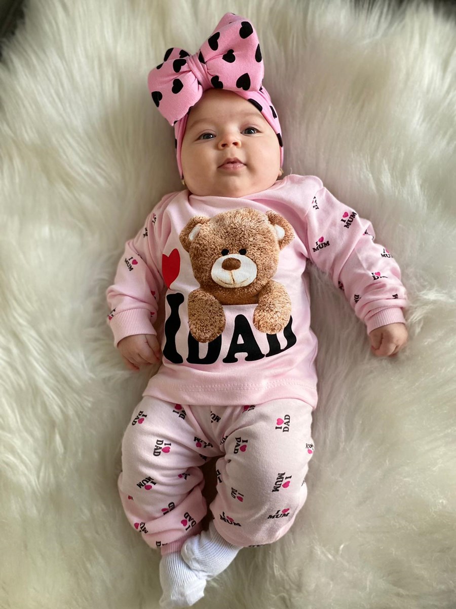 I Love Dad Bear Pijama Takımı
