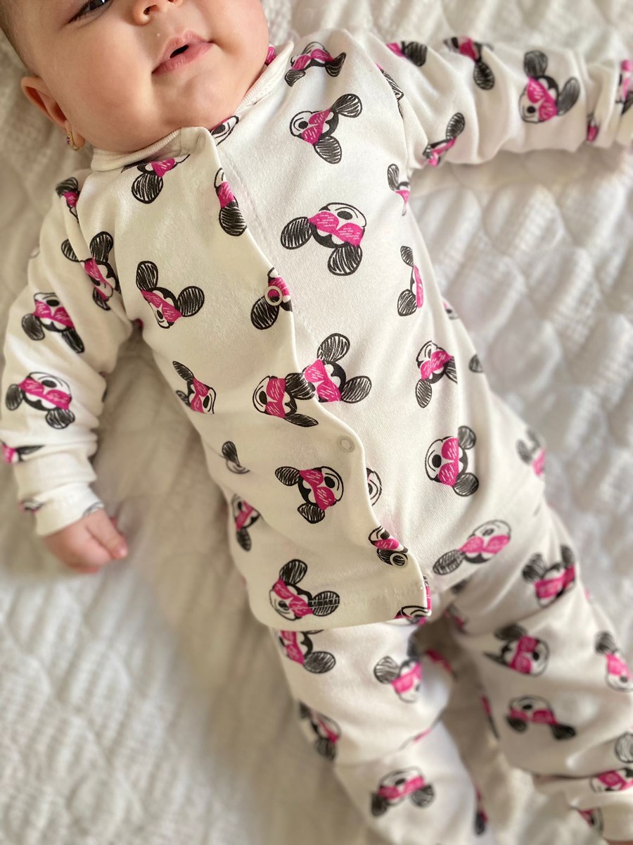Minnie Penye Kumaş Mevsimlik Pijama Takımı 