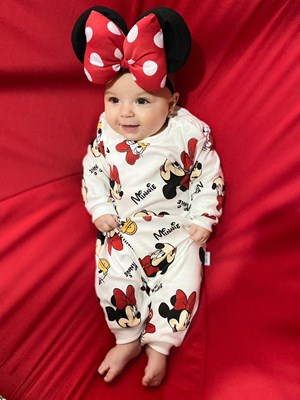 Minnie baskılı Tulum