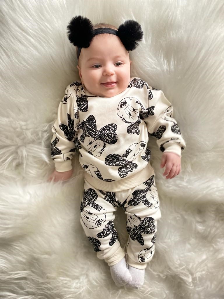 Minnie Mouse Baskılı Mevsimlik Rahat 2'Li Takım 