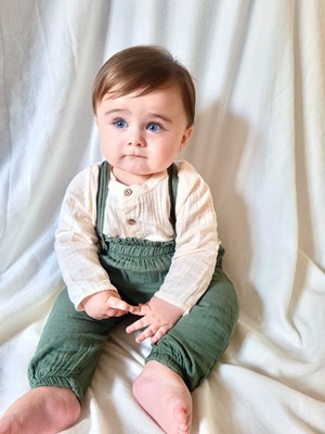 Müslim Kumaş Salopet Gömlekli Takım 