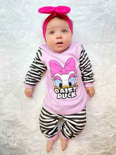 Daisy Duck % 100 Pamuk Mevsimlik 2’Li Pijama Takımı