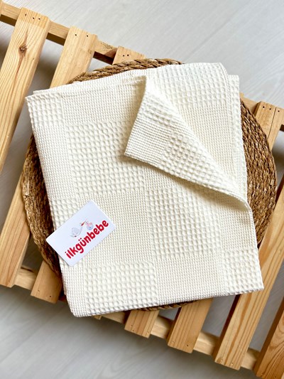 %100 Pamuk Organik Kumaş Waffle Pike 100*100