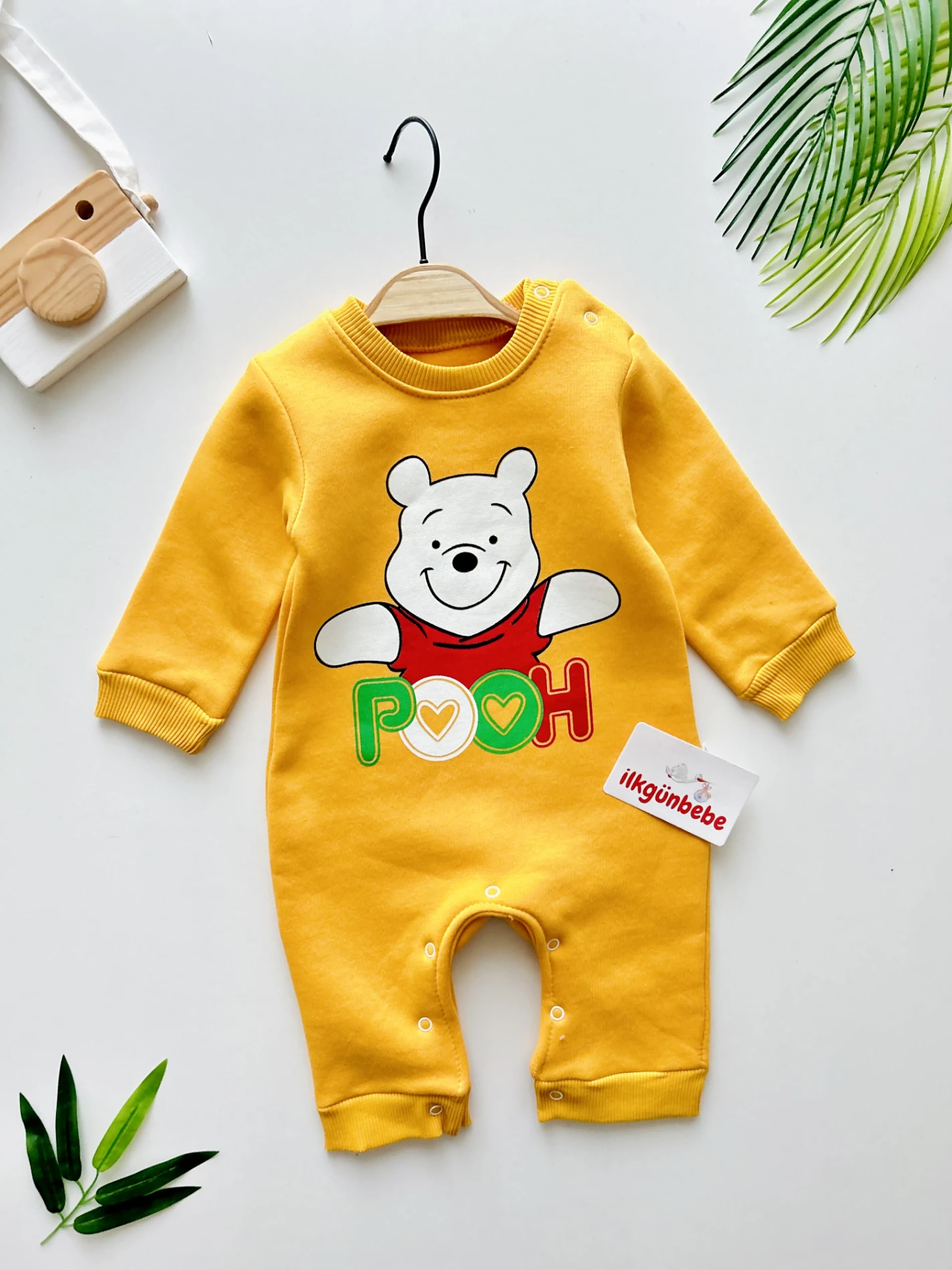 Winnie The Pooh Desenli 3 İp Şardonlu Kışlık Tulum