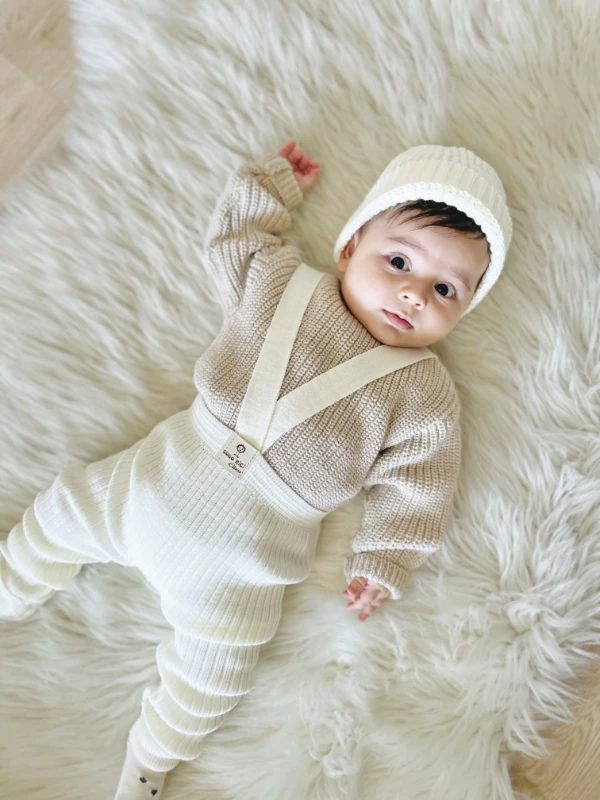 Selanik Örgüsü Triko Kazaklı Triko Taytlı Bereli 3’lü Takım