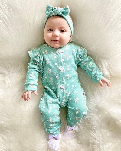 Papatya Çiçek Baskılı Mevsimlik Ribanalı Kumaş Bandanalı Tulum