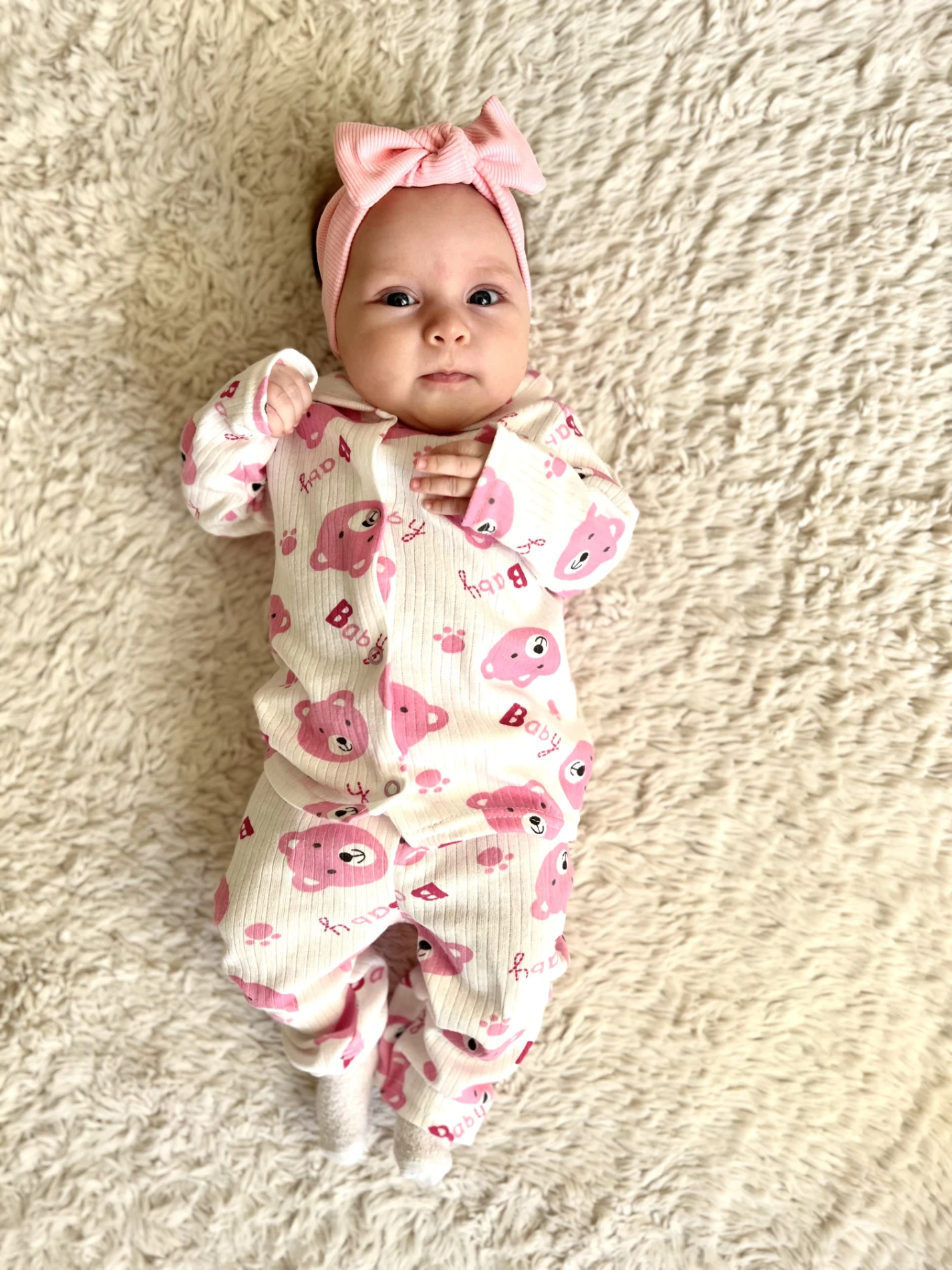 Bear Bebe Yakalı Pijama Takımı