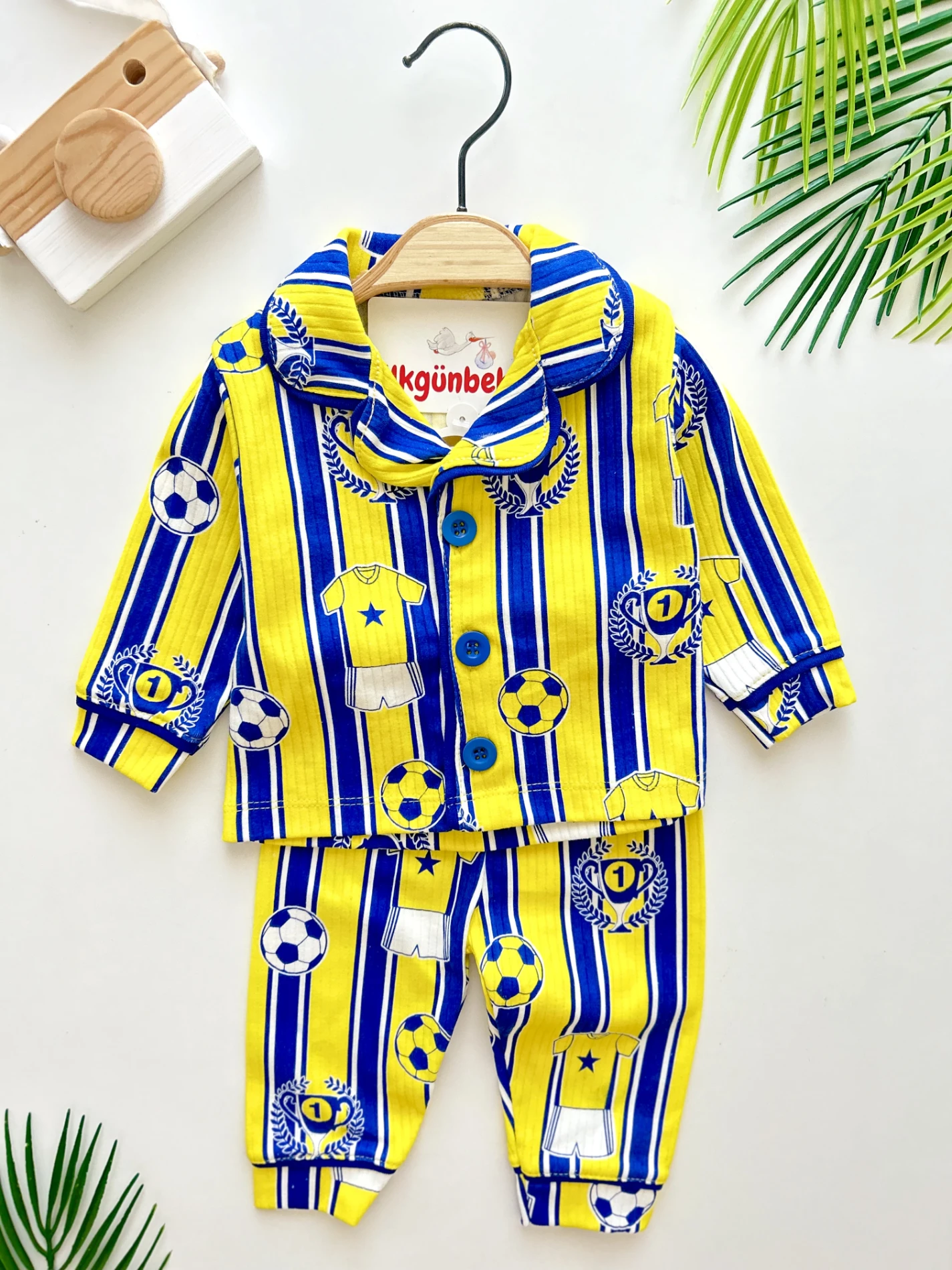 Fenerbahçe %100 Pamuk Bebe Yakalı Pijama Modeli