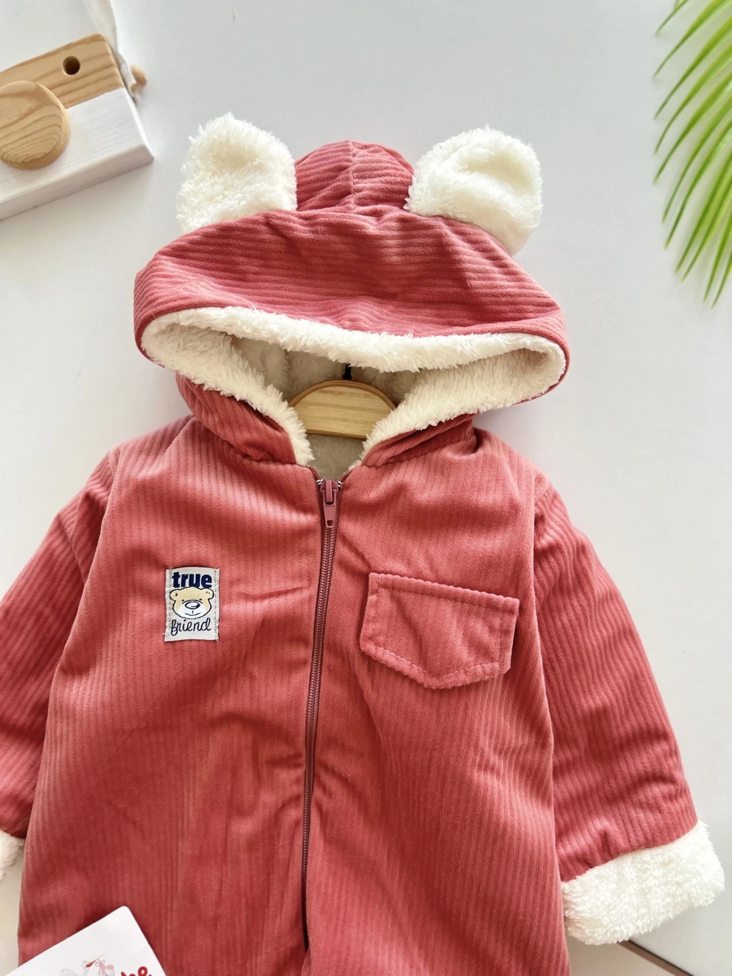 True Friends Bear  %100 İçi Welsoft Kumaş Kadife Unisex Kışlık Tulum