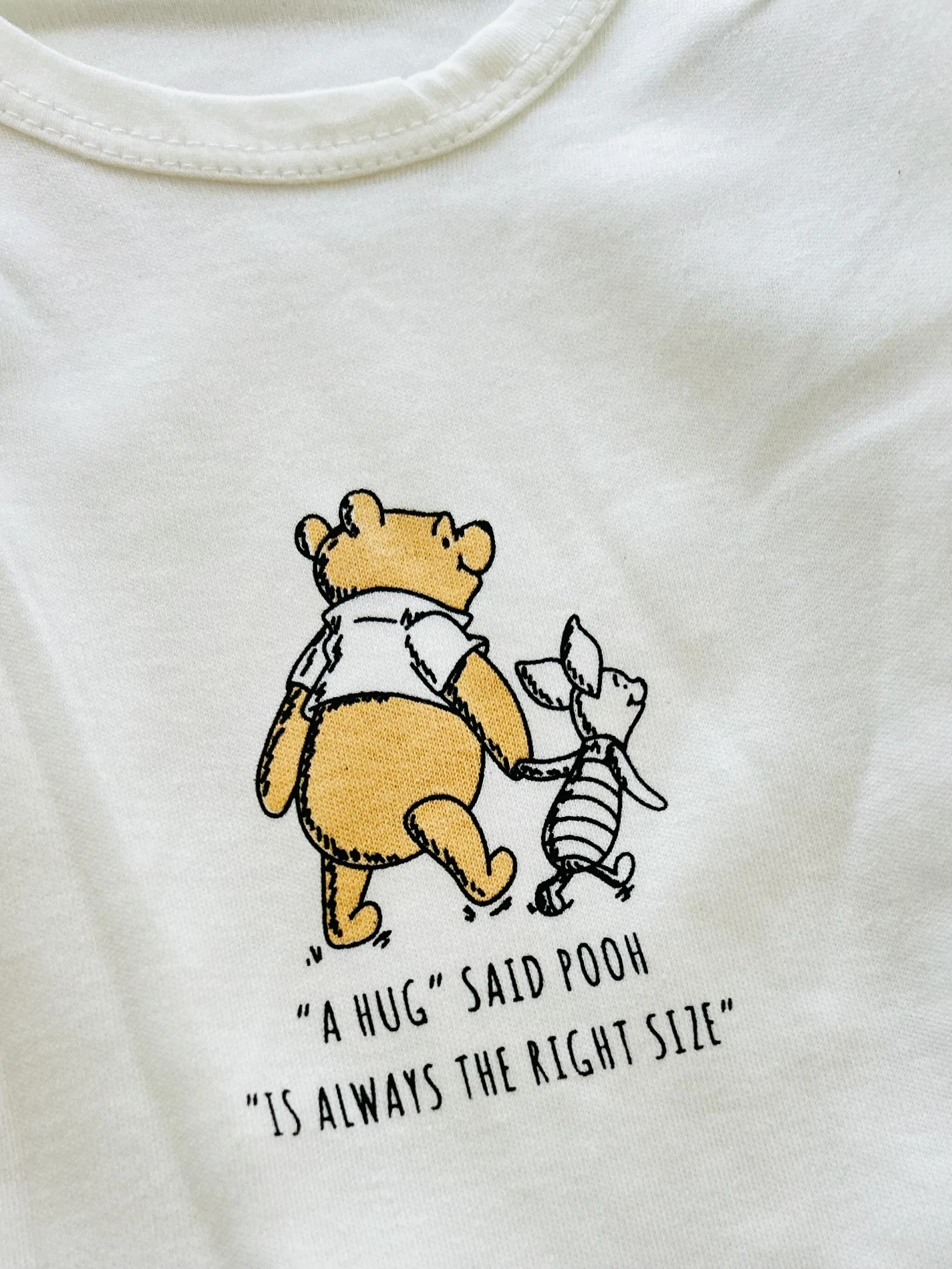 Winnie The Pooh Baskılı Zıbınlı Şapkalı %100 Pamuk Tulum Unisex  Set