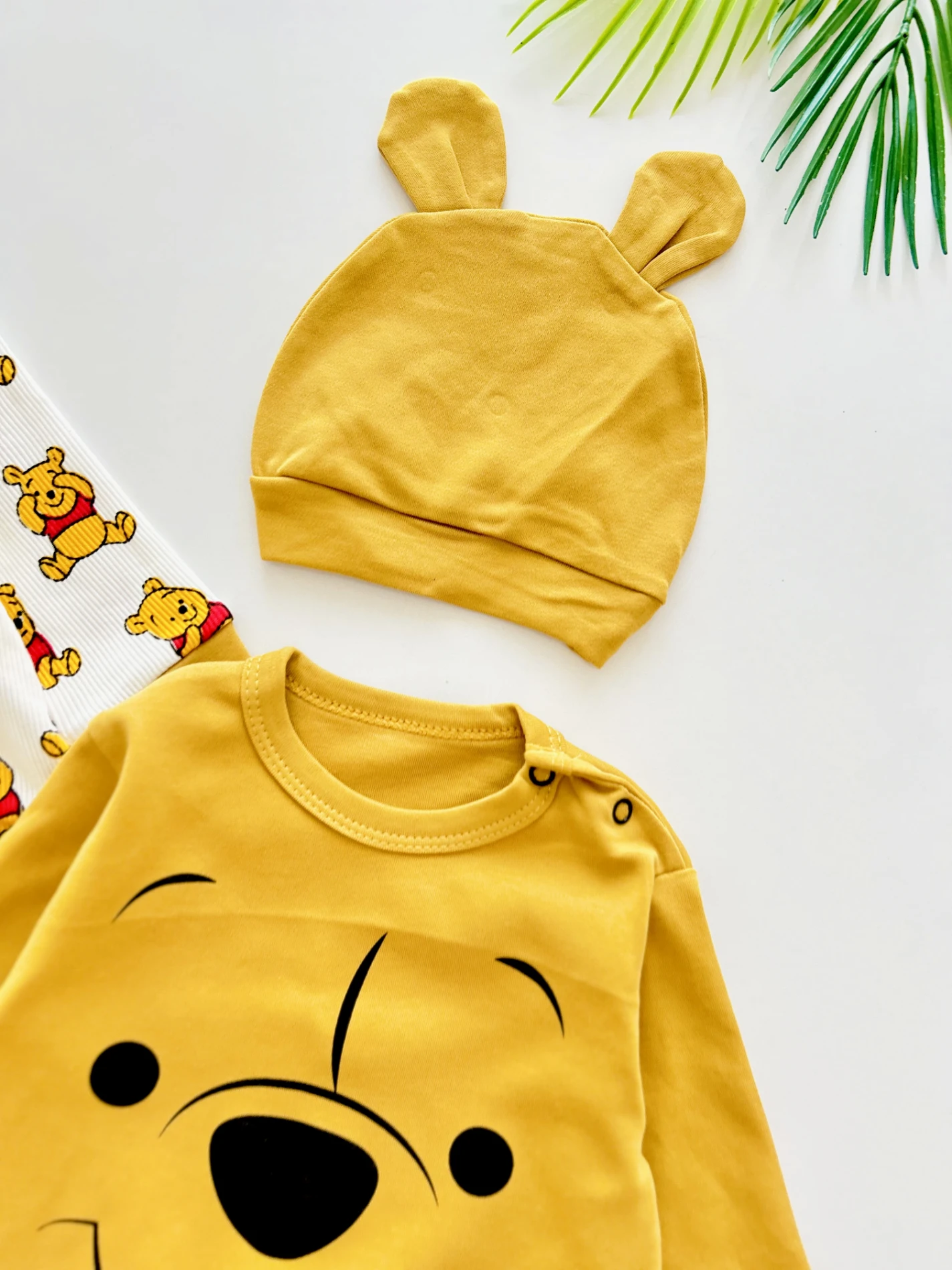 Winnie The Pooh Baskılı Kampanyalı Şapkalı 2’li Tulum Set