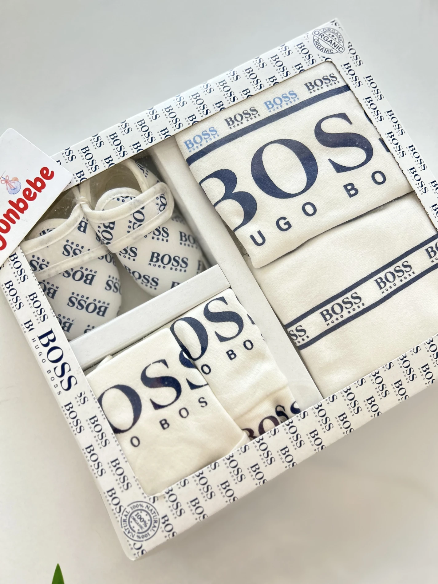 Boss Ayakkabılı 5 Parça %100 Pamuk Marka Set