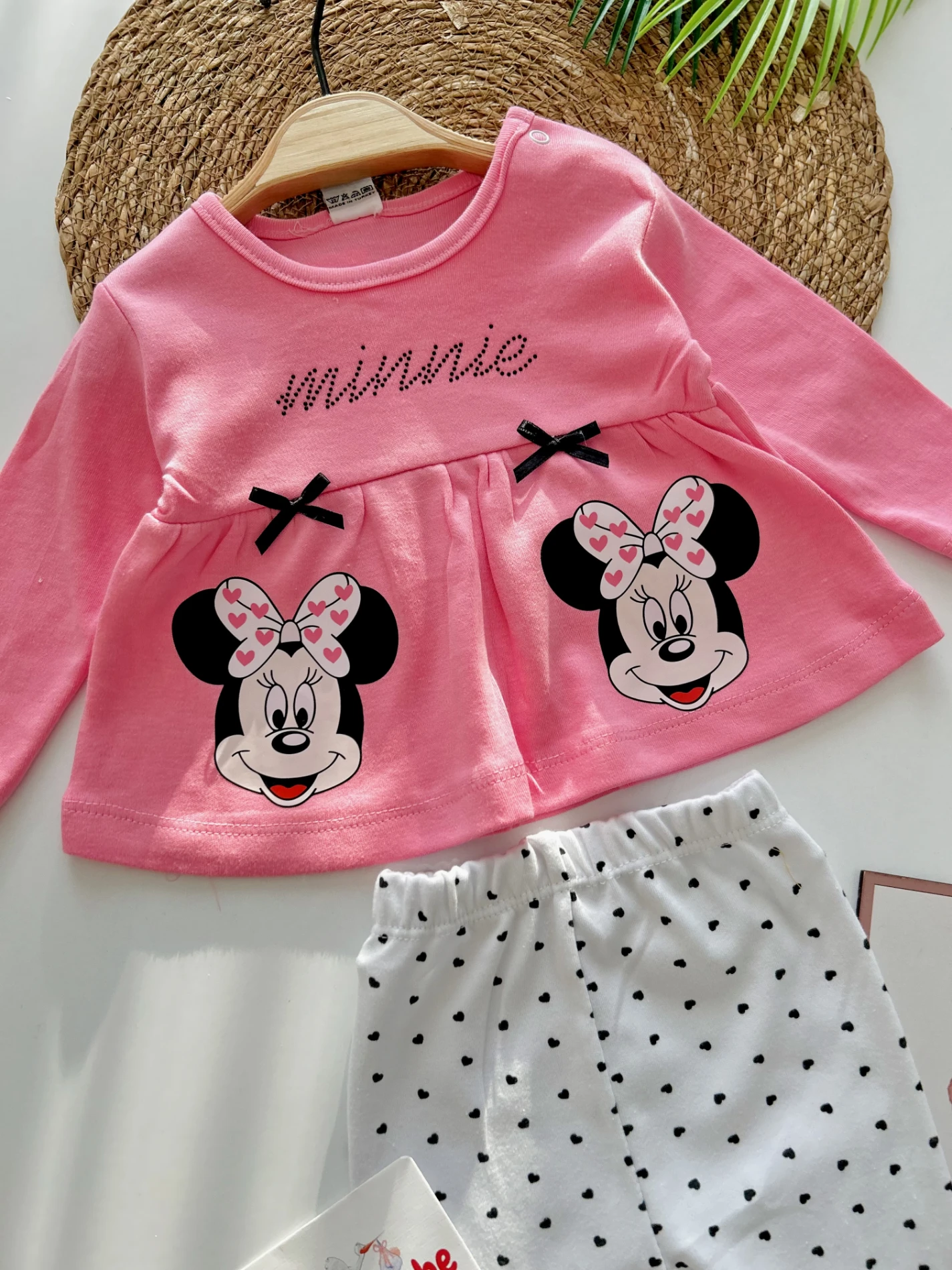 Minnie Fiyonk Detaylı Mevsimlik 2’li Takım