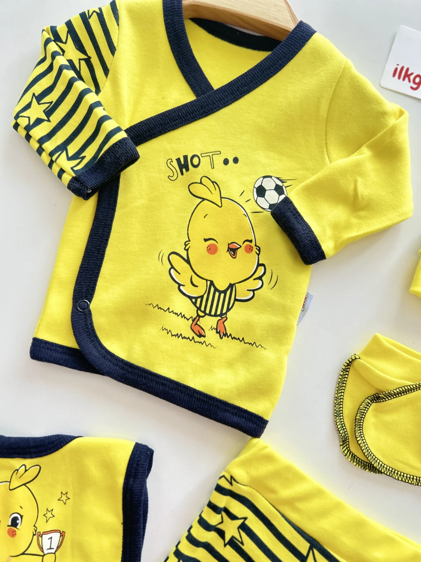 Fenerbahçe Minik Fanatik Unisex  5 Parça %100 Pamuk Yenidoğan Set