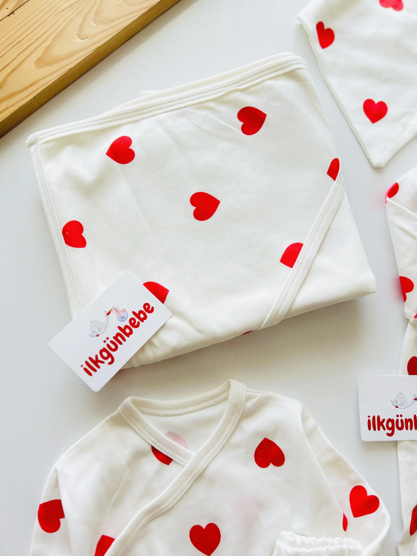 Love Pinterest Koleksiyonu Unisex 10 Parça %100 Pamuk Yenidoğan Hastane Çıkışı Seti