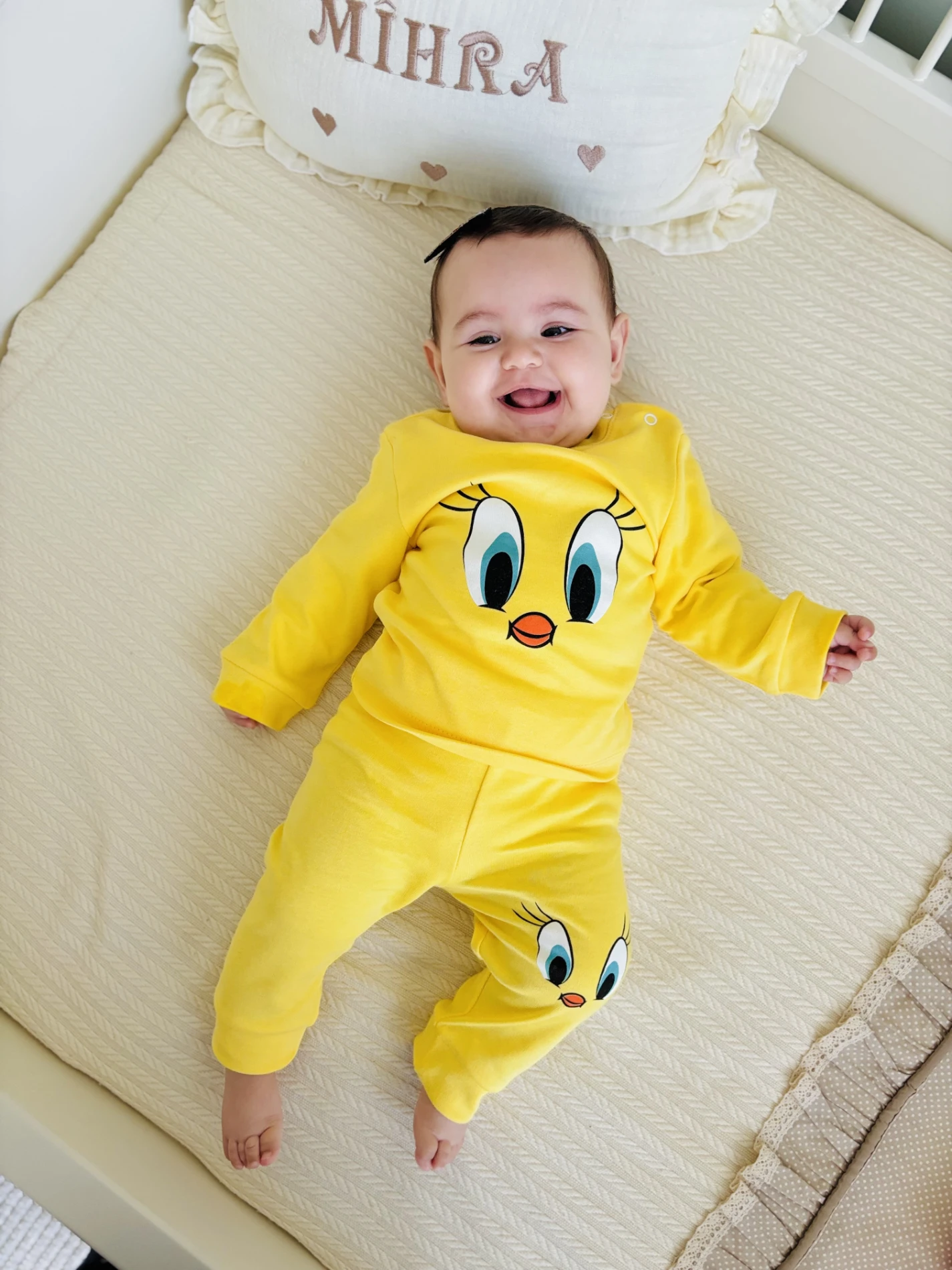 Tweety Baskılı %100 Pamuk Mevsimlik Unisex Takım