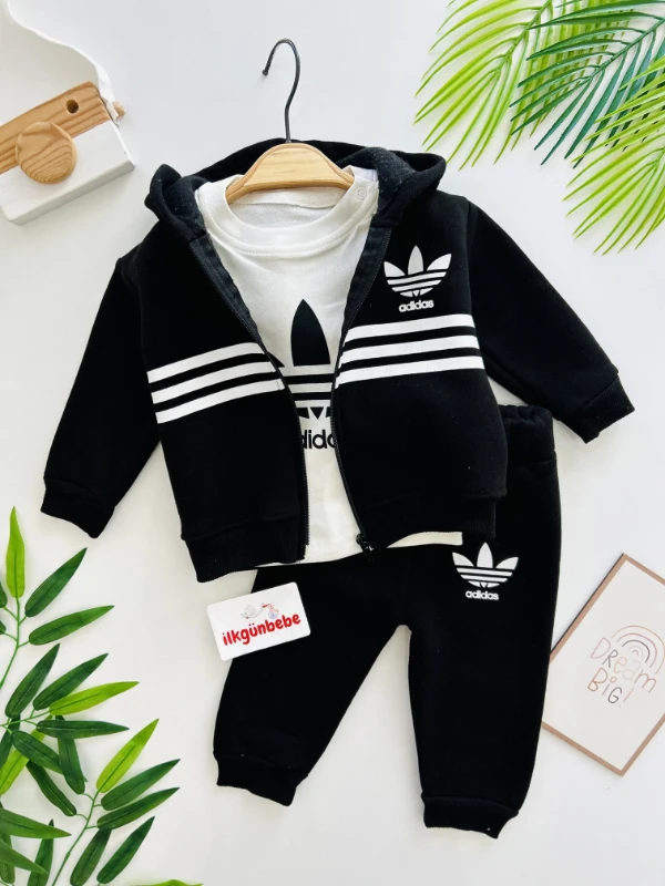 Marka 3 İp Şardonlu Kışlık Premium Kalite 3’lü Takım