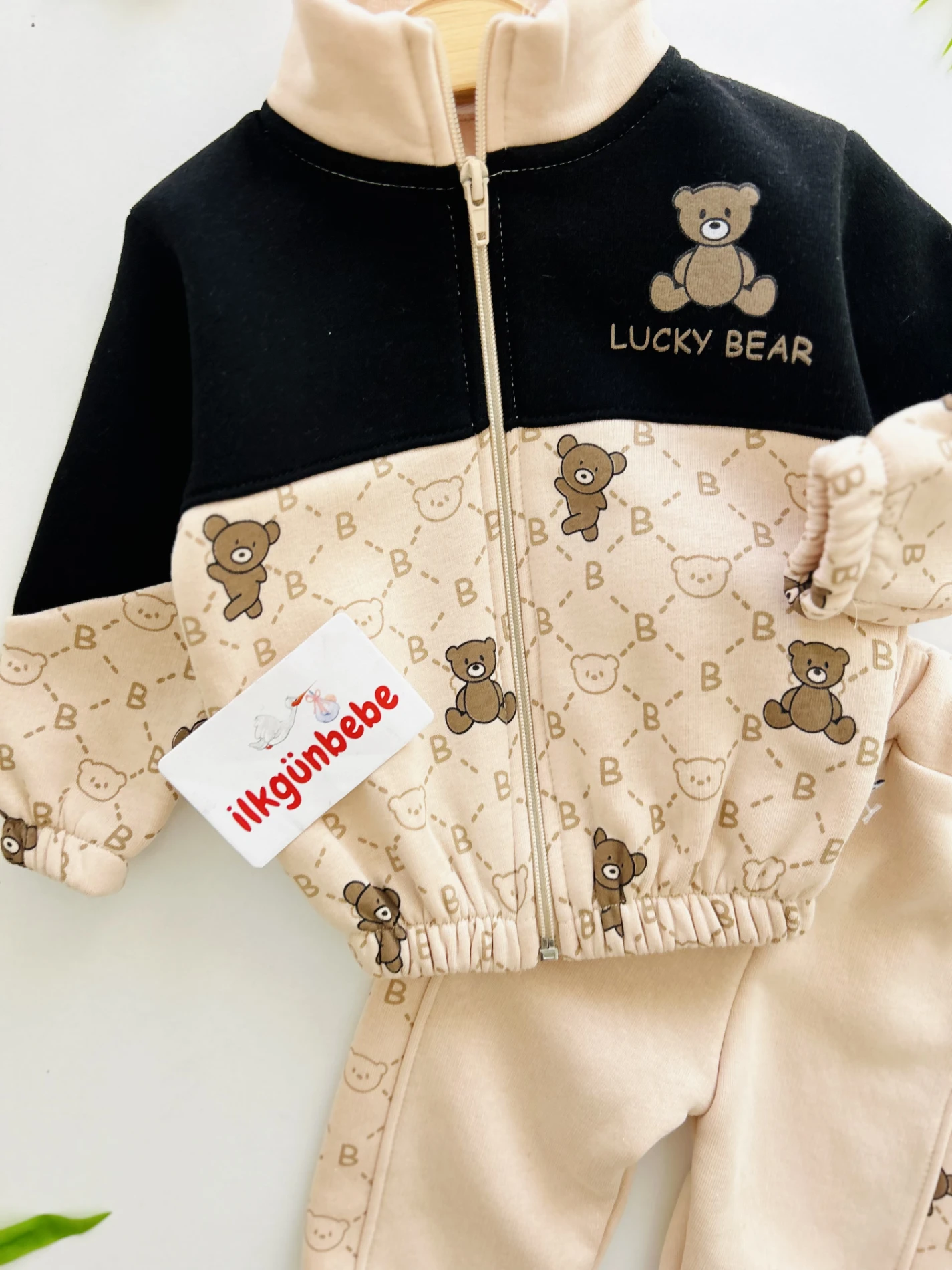 Lucky Bear 3 İp Şardonlu Kışlık 2’li Takım