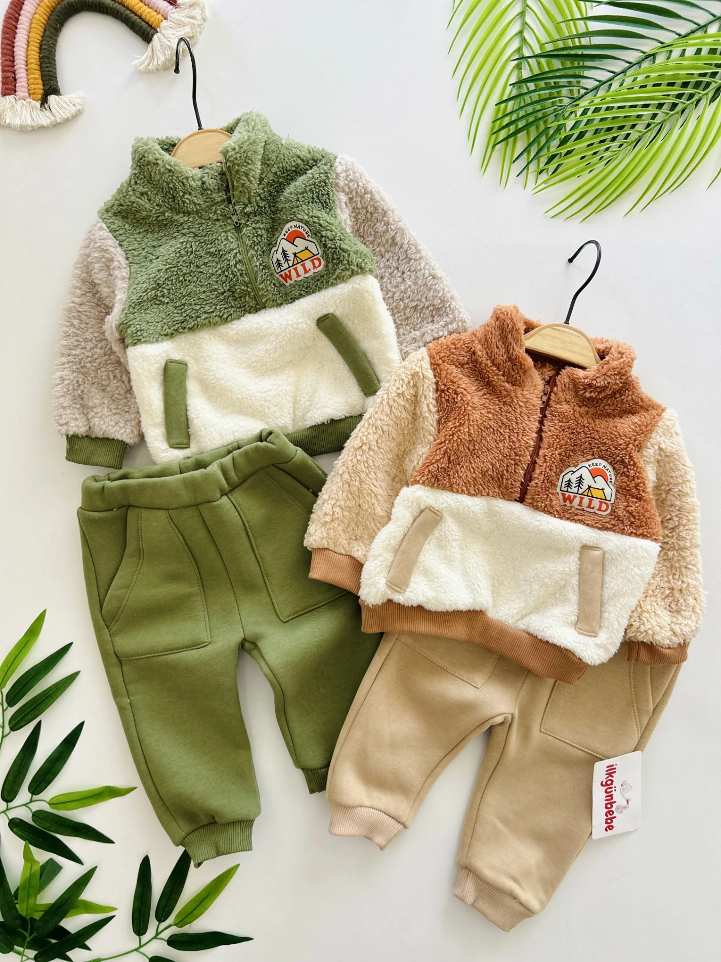 Wıld Peluş Fermuar Yakalı Sweatli Şardonlu Altlı Premium Kalite Ürün