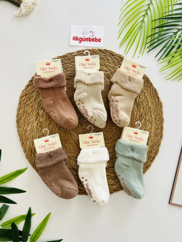 6’lı Kaydırmaz Havlu Çorap 0-2 yaş 