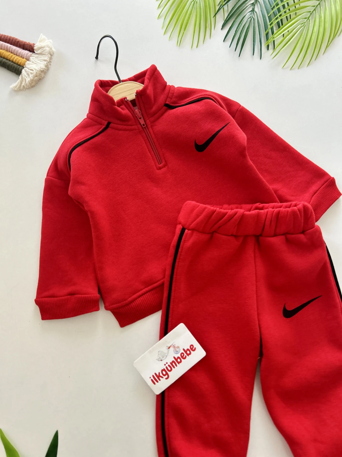 Marka Dik Yakalı 3 İp Şardonlu Kışlık Takım