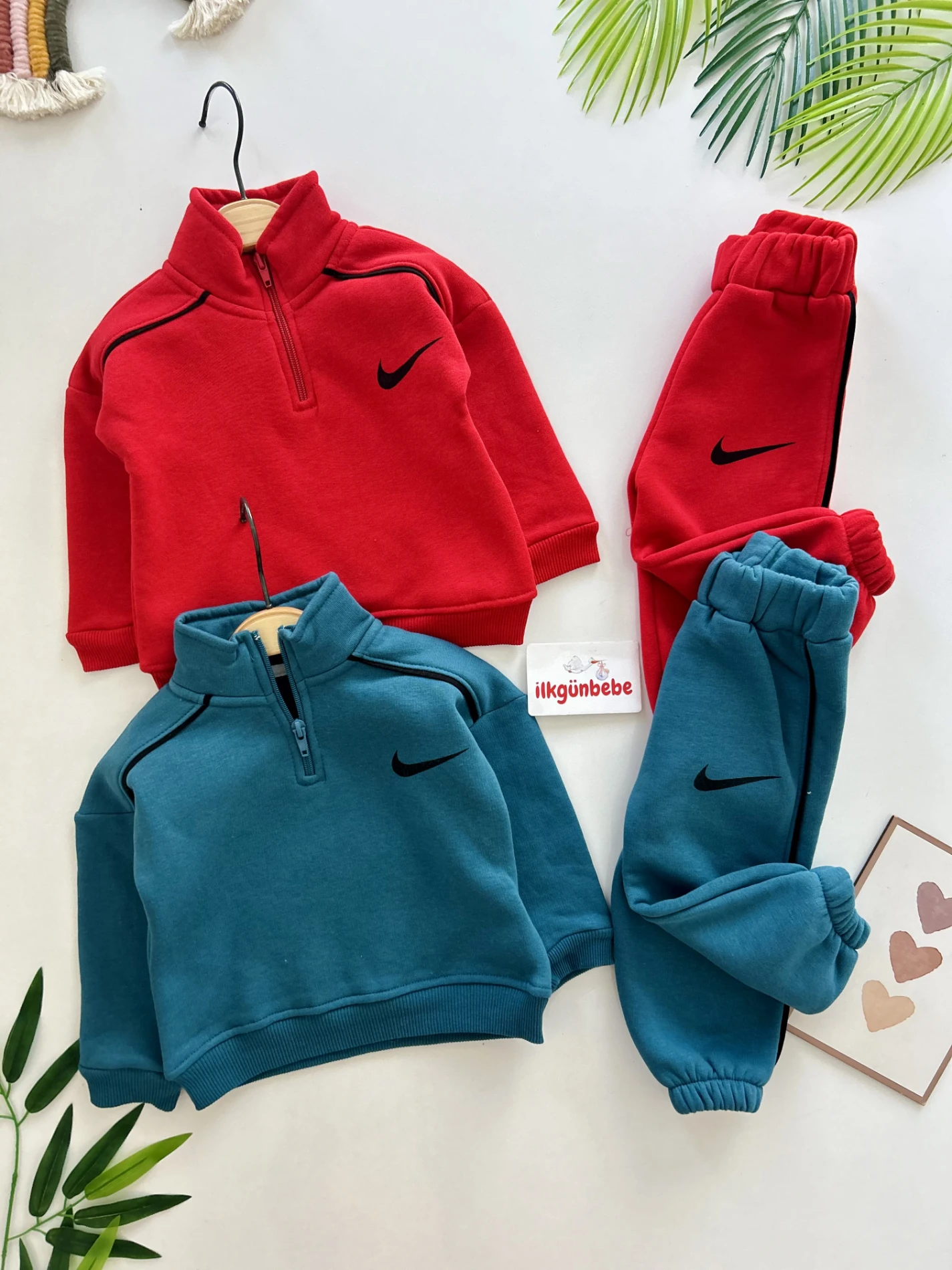 Marka Dik Yakalı 3 İp Şardonlu Kışlık Takım