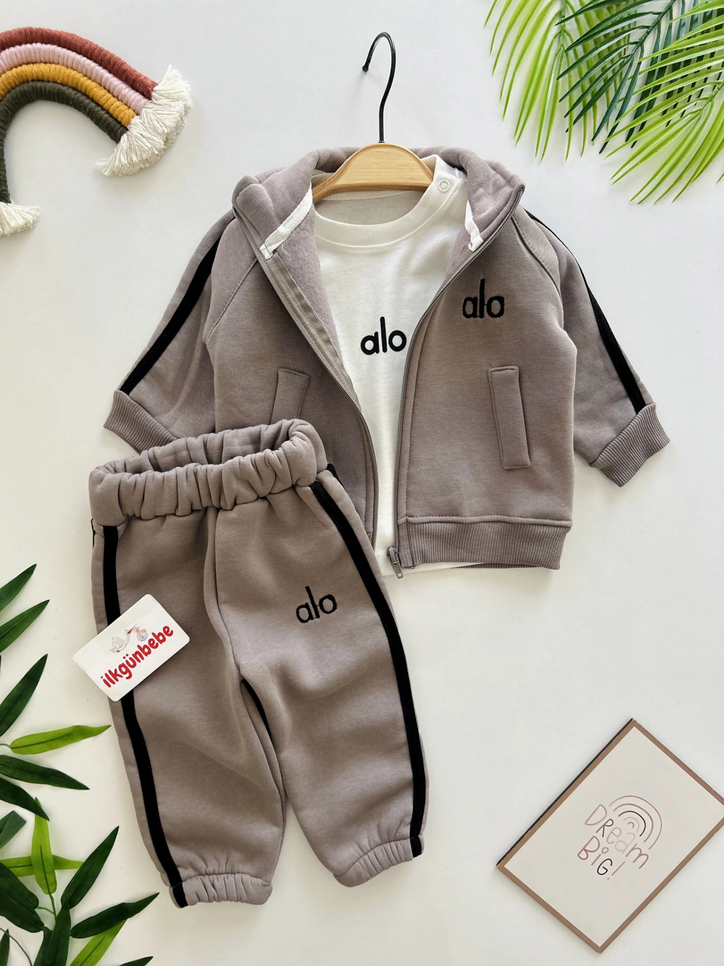 Alo 3 İp İçi Şardonlu 3’lü Kışlık Spor Takım