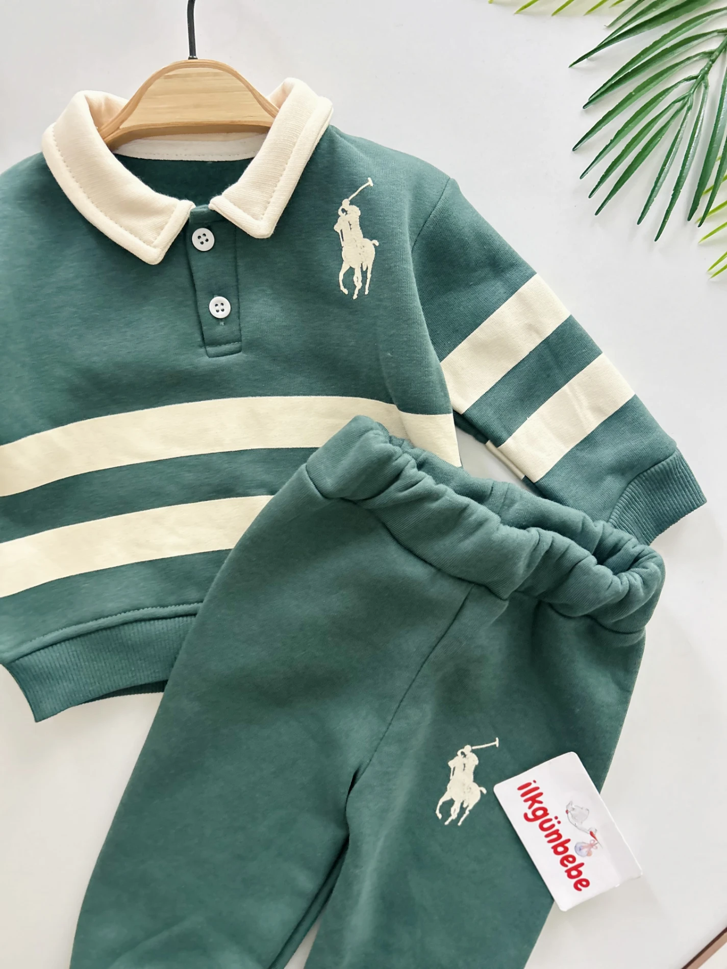 Marka  Polo  Yakalı 3 İp Şardonlu Kışlık Takım