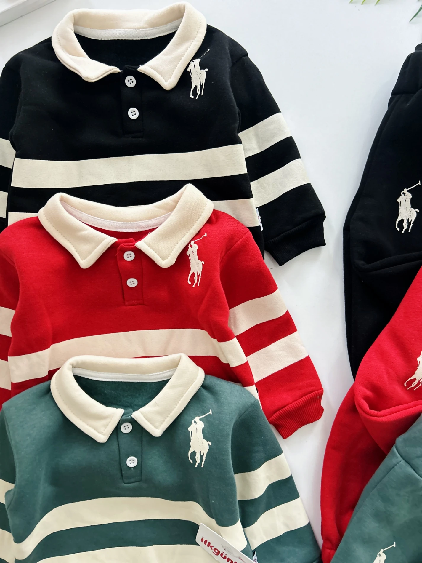 Marka  Polo  Yakalı 3 İp Şardonlu Kışlık Takım