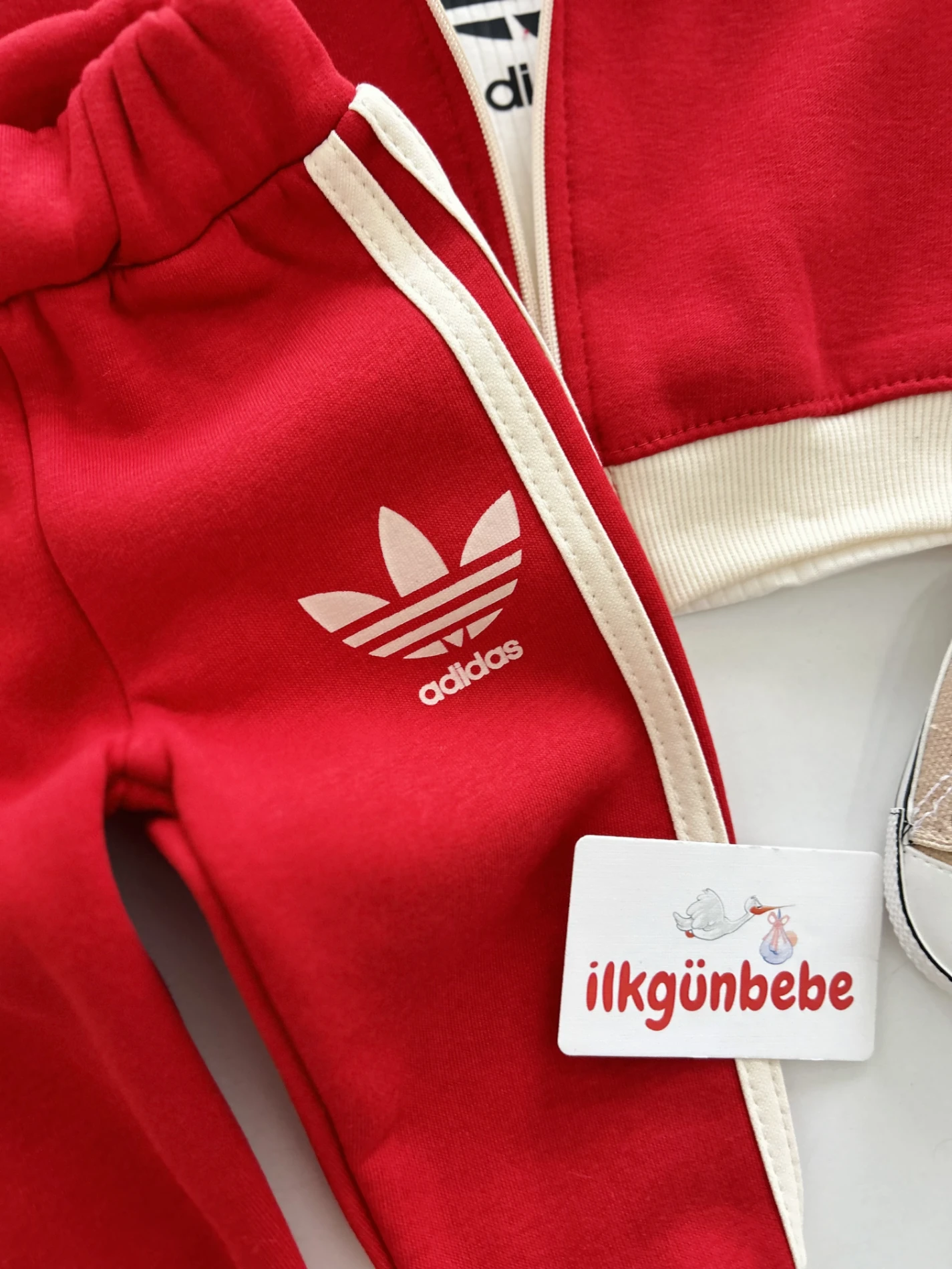 Marka Çizgili 3 İp Şardonlu Premium Kalite Dik Yaka 3’lü Takım