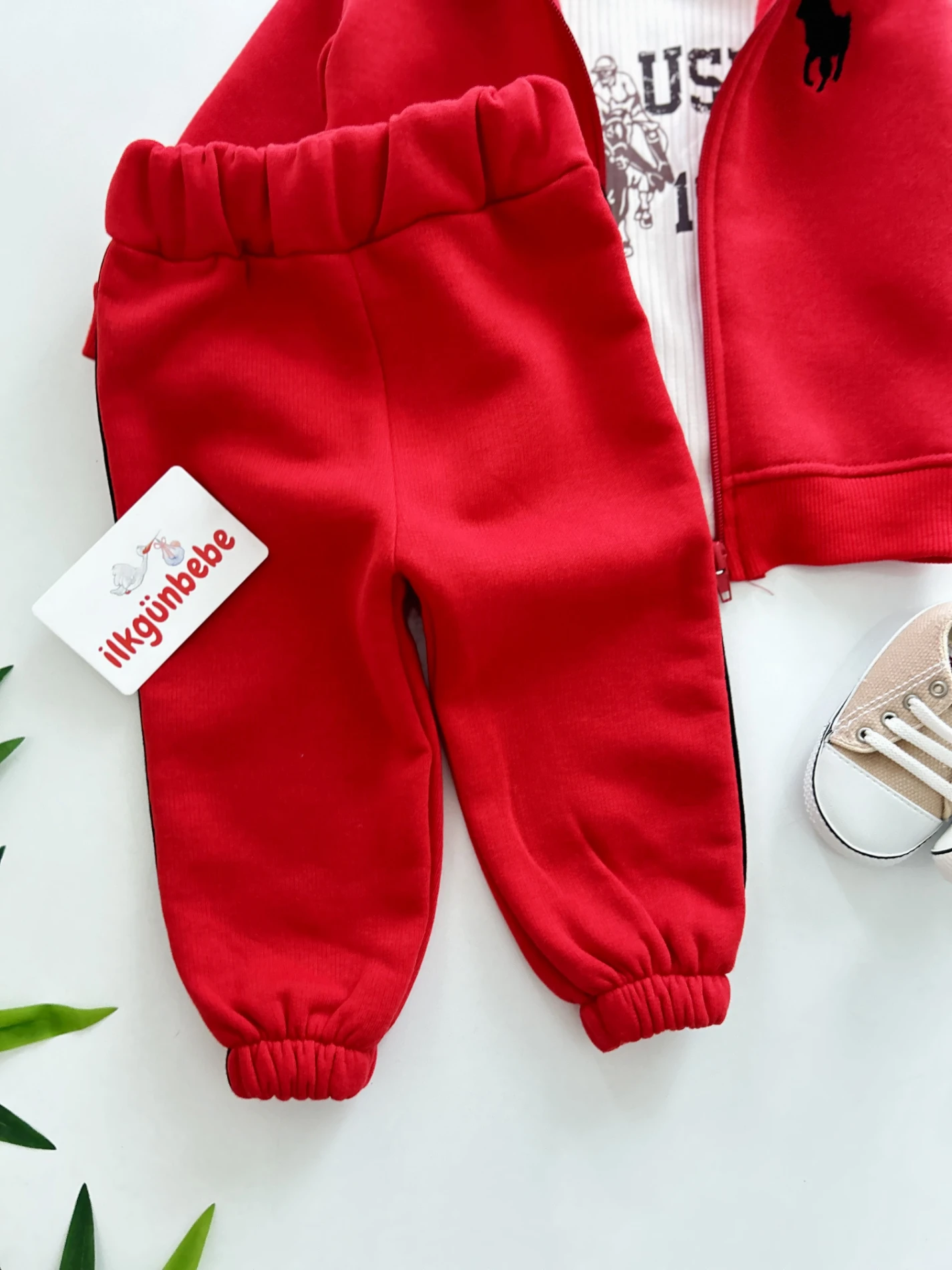 Marka Polo 3 İp Şardonlu Premium Kalite Dik Yaka 3’lü Takım