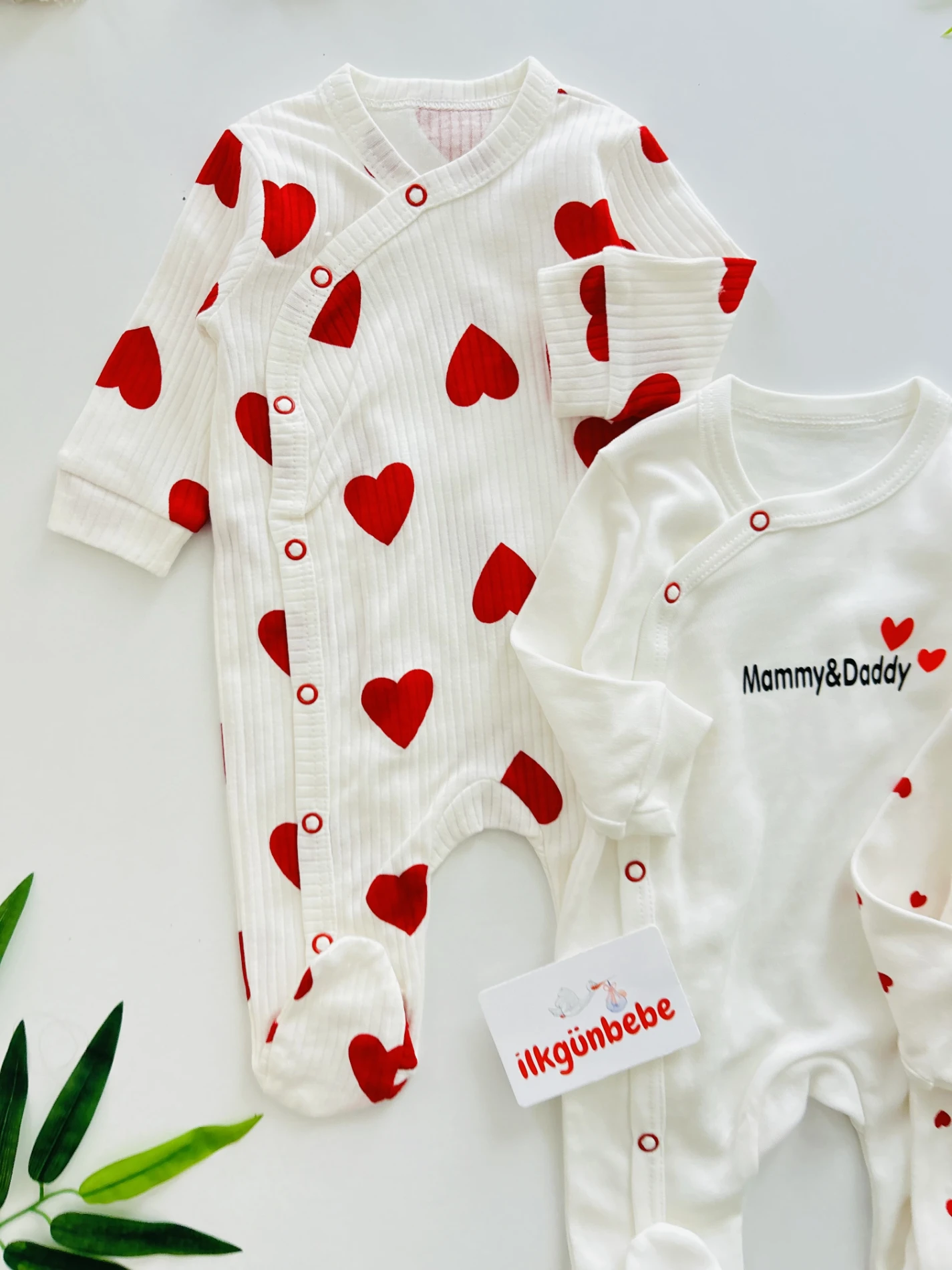 Mommy Love Daddy %100 Pamuk 3’lü Tulum Set