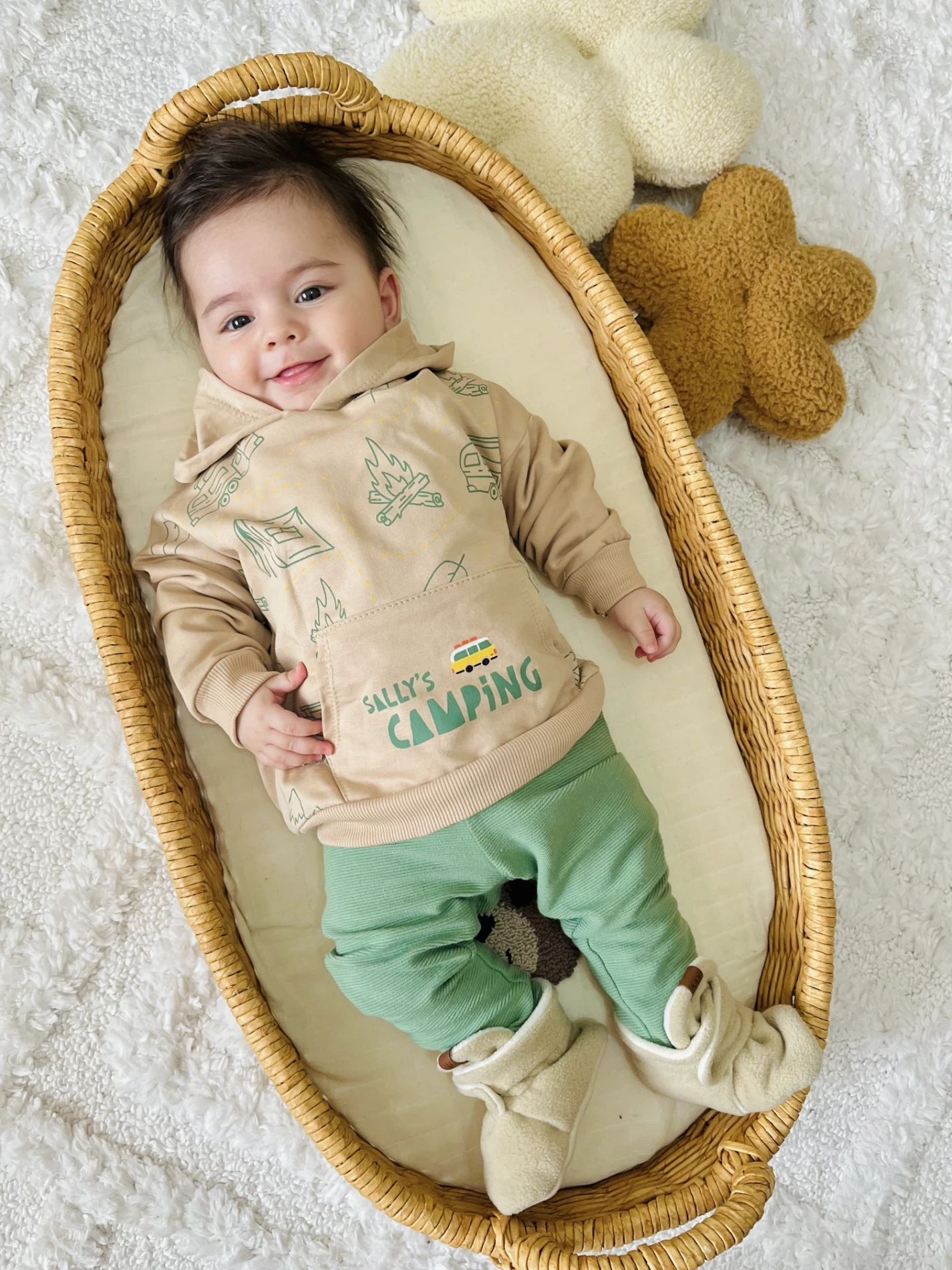 Camping Kapüşonlu %100 Pamuk Sweatli 2’li Takım