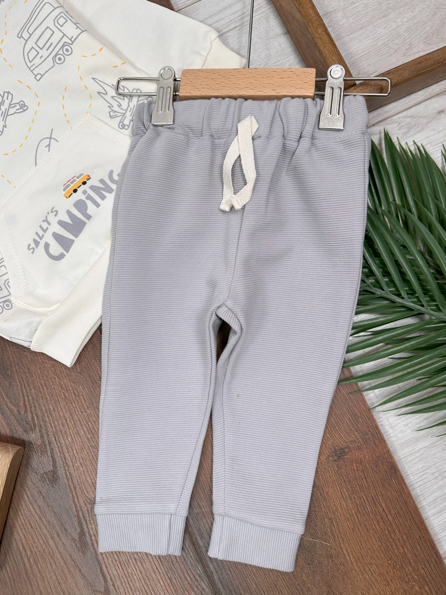 Camping Kapüşonlu %100 Pamuk Sweatli 2’li Takım