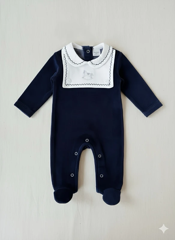 Yaka Detaylı Kadife Kumaş Premium Tulum