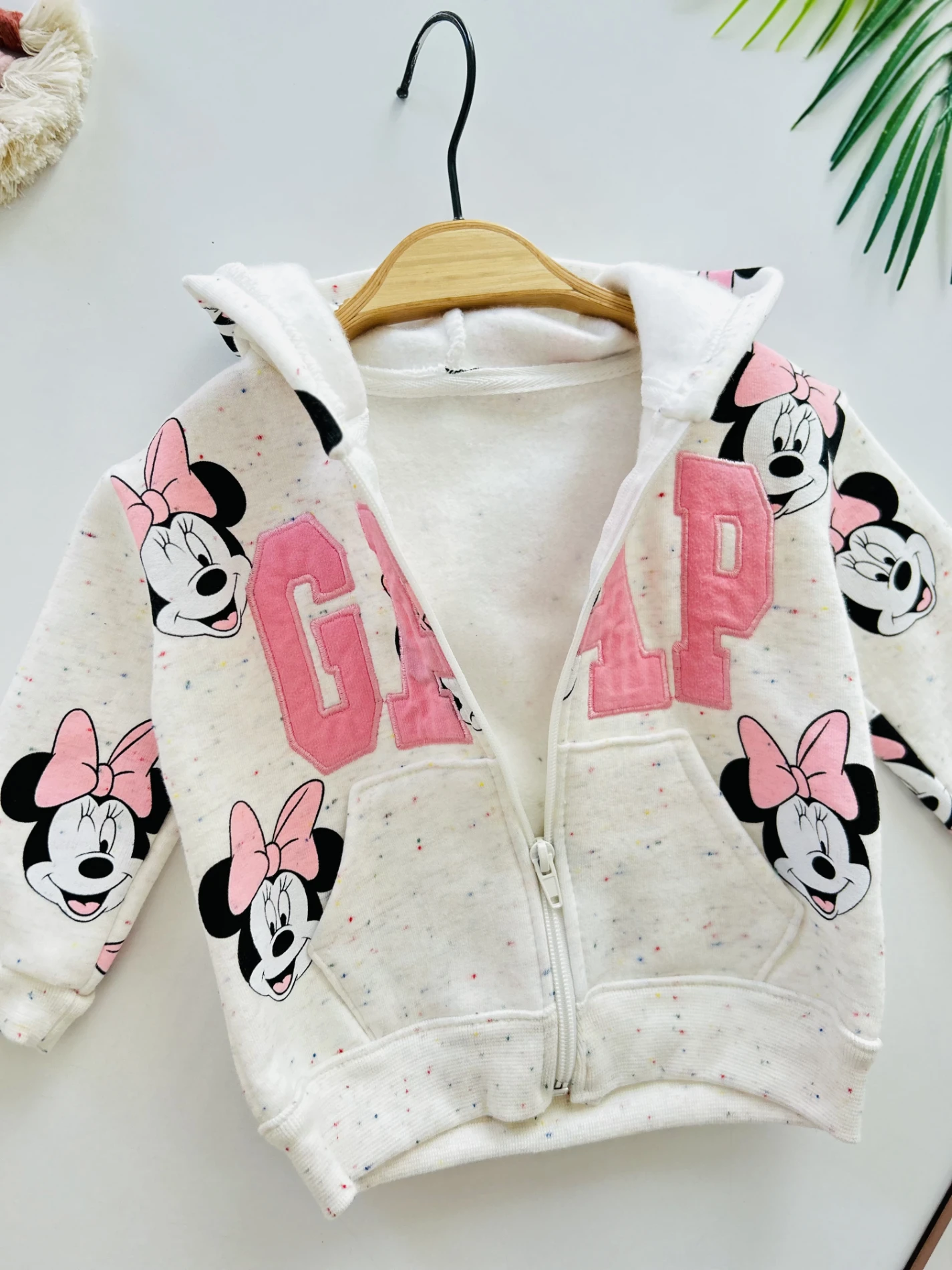 Minnie Mouse Marka Baskılı 2’li 3 İp Şardonlu Kışlık Takım