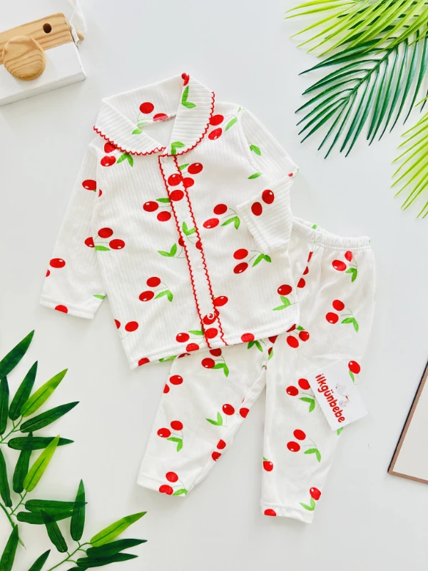 Bebe Yaka Kiraz Pijama