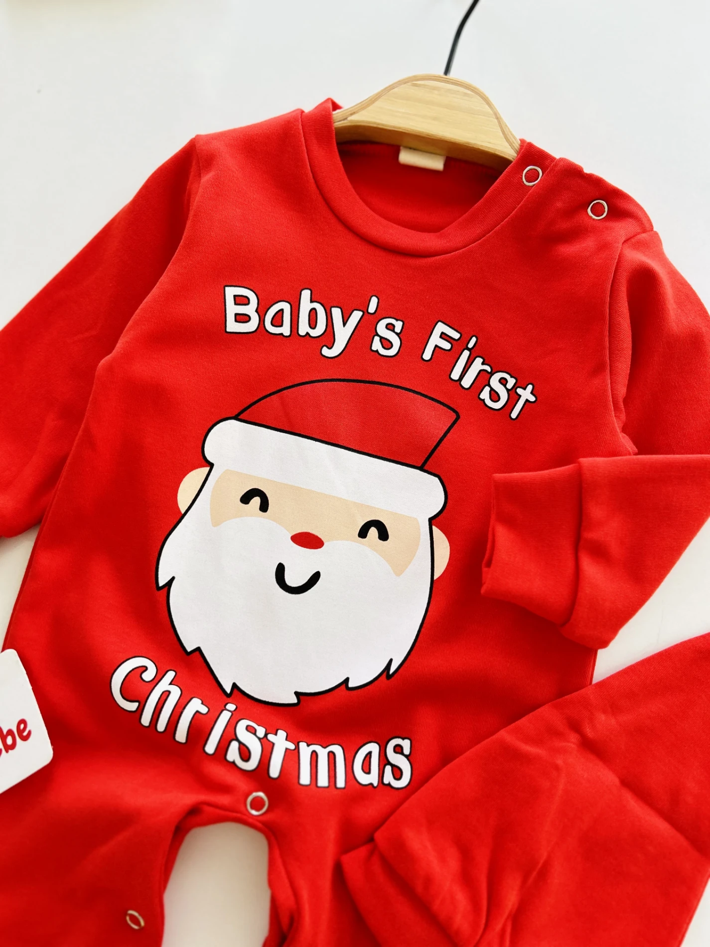 Yılbaşı Temalı %100 Pamuk Şapkalı Tulum